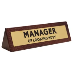Skrivbordsskylt Manager