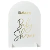 Skylt Baby Shower med Bokstäver