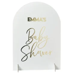 Skylt Baby Shower med Bokstäver