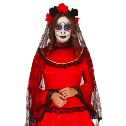 Slöja med Rosor Day of the Dead