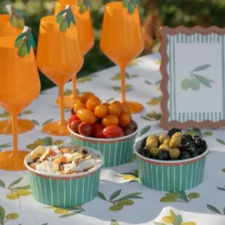 Snacksbägare Grön/Orange
