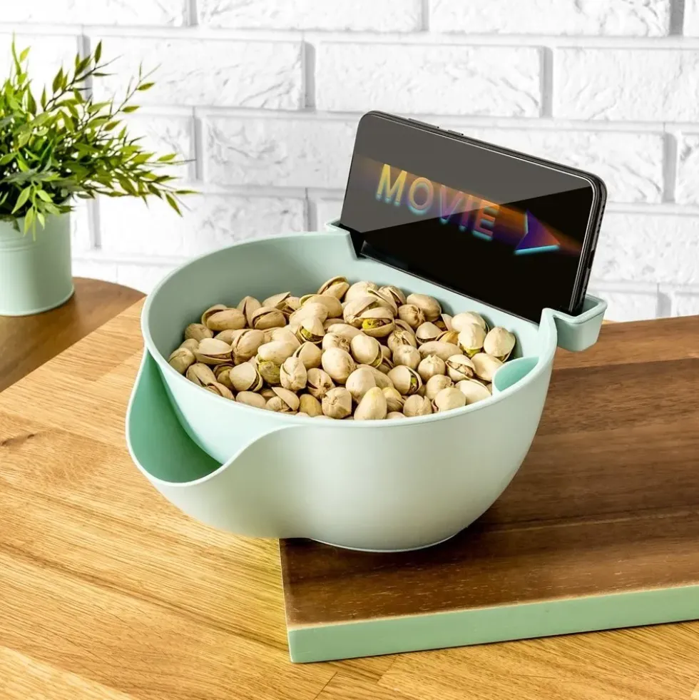 Snacksskål med Mobilhållare