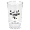 Snapsglas Allt är Männens Fel