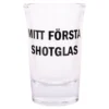 Snapsglas med Text
