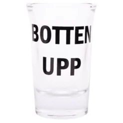 Snapsglas med Text