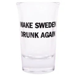 Snapsglas med Text