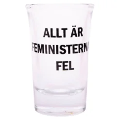 Snapsglas med Text