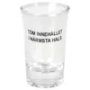 Snapsglas Töm Innehållet i Närmsta Hals