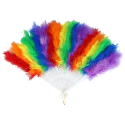Solfjäder Pride Regnbågsfärgad