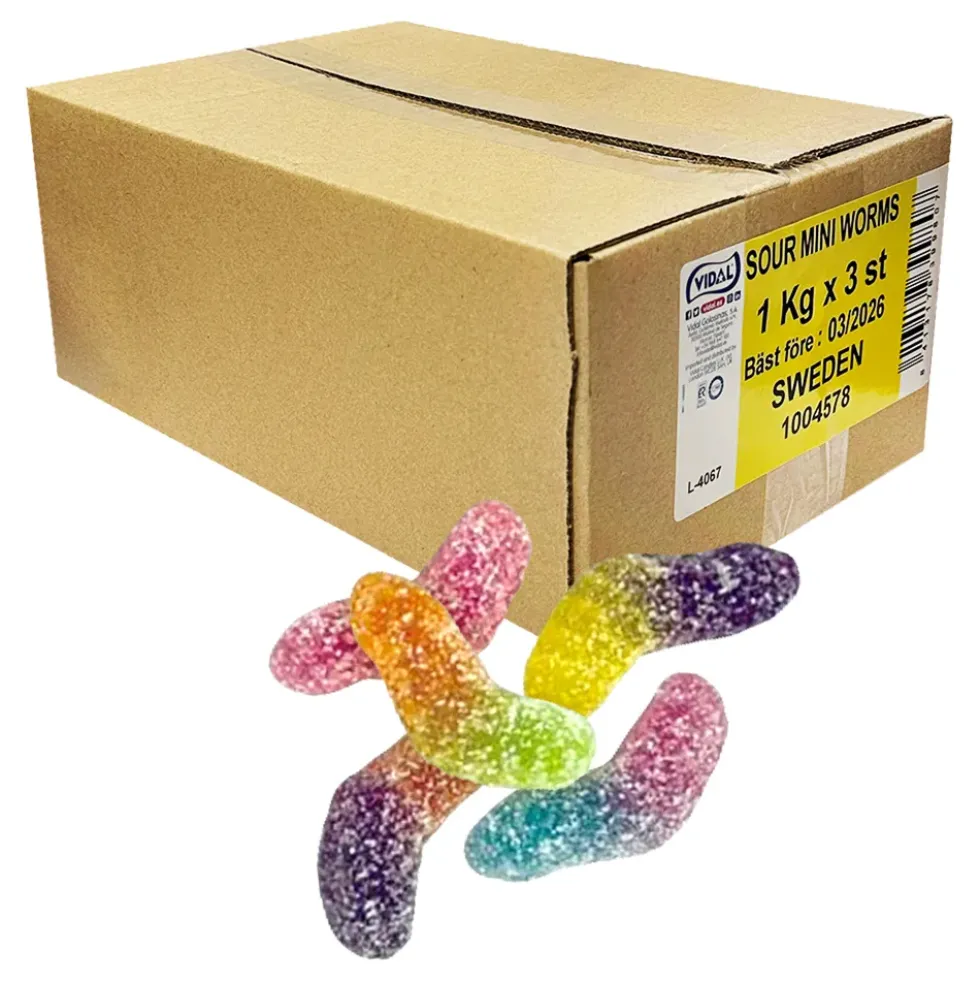 Sour Mini Worms Storpack
