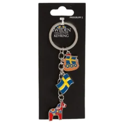Souvenir Nyckelring Sweden Dalahäst