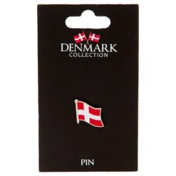 Souvenir Pin Dansk Flagga