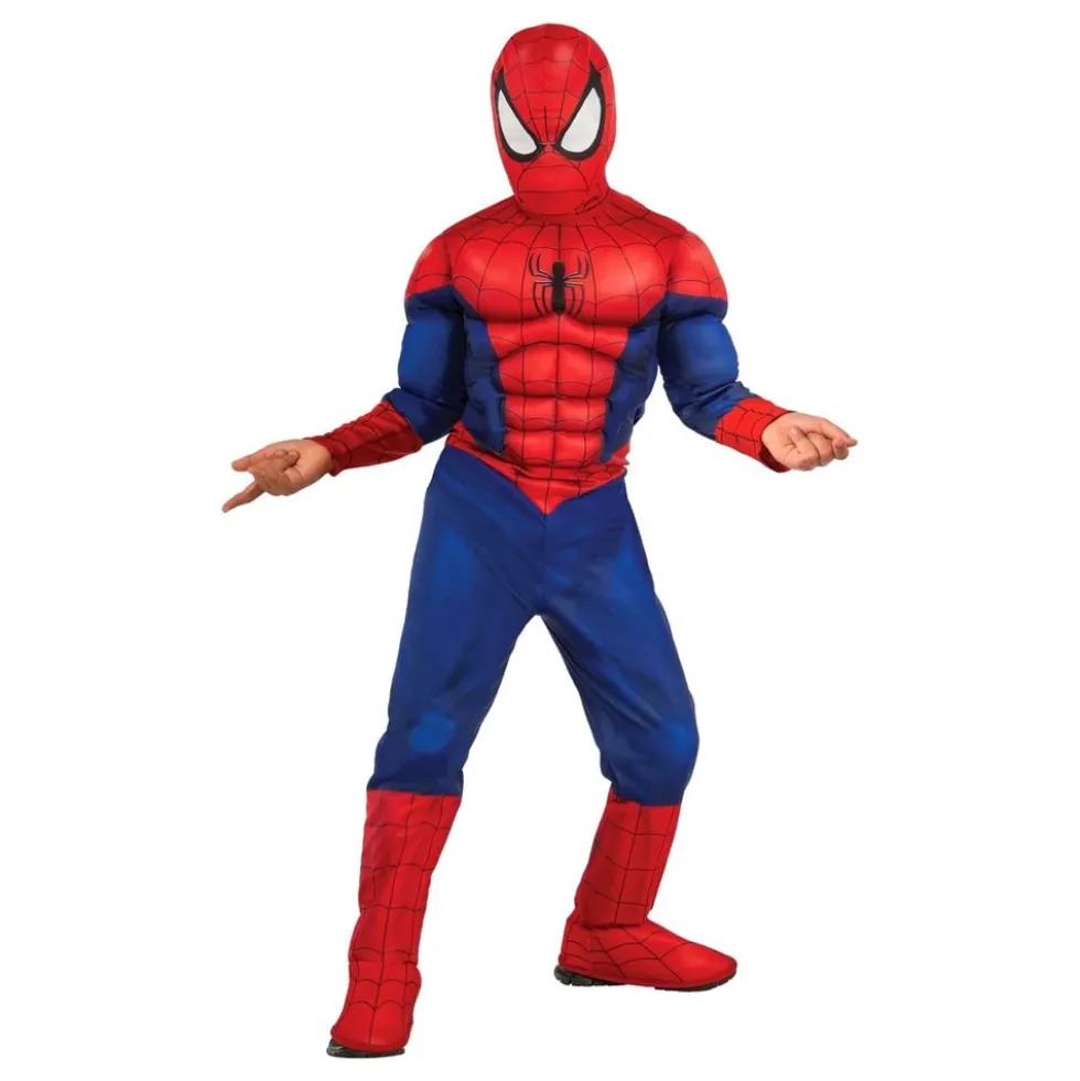 Spider-Man™ med Muskler Deluxe Barn Maskeraddräkt