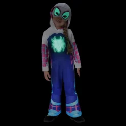 Spidey™ Ghost-Spider Glow in the Dark Barn Maskeraddräkt