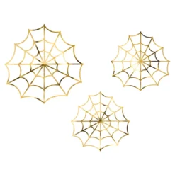 Spindelnät Guld Metallic Dekoration