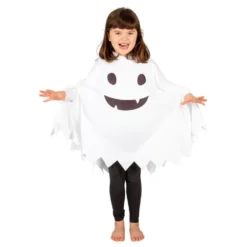 Spöke Poncho Barn Maskeraddräkt