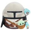 Squishmallows Star Wars Mandalorian & Grogu