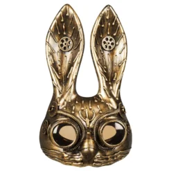 Steampunk Kanin Halvmask