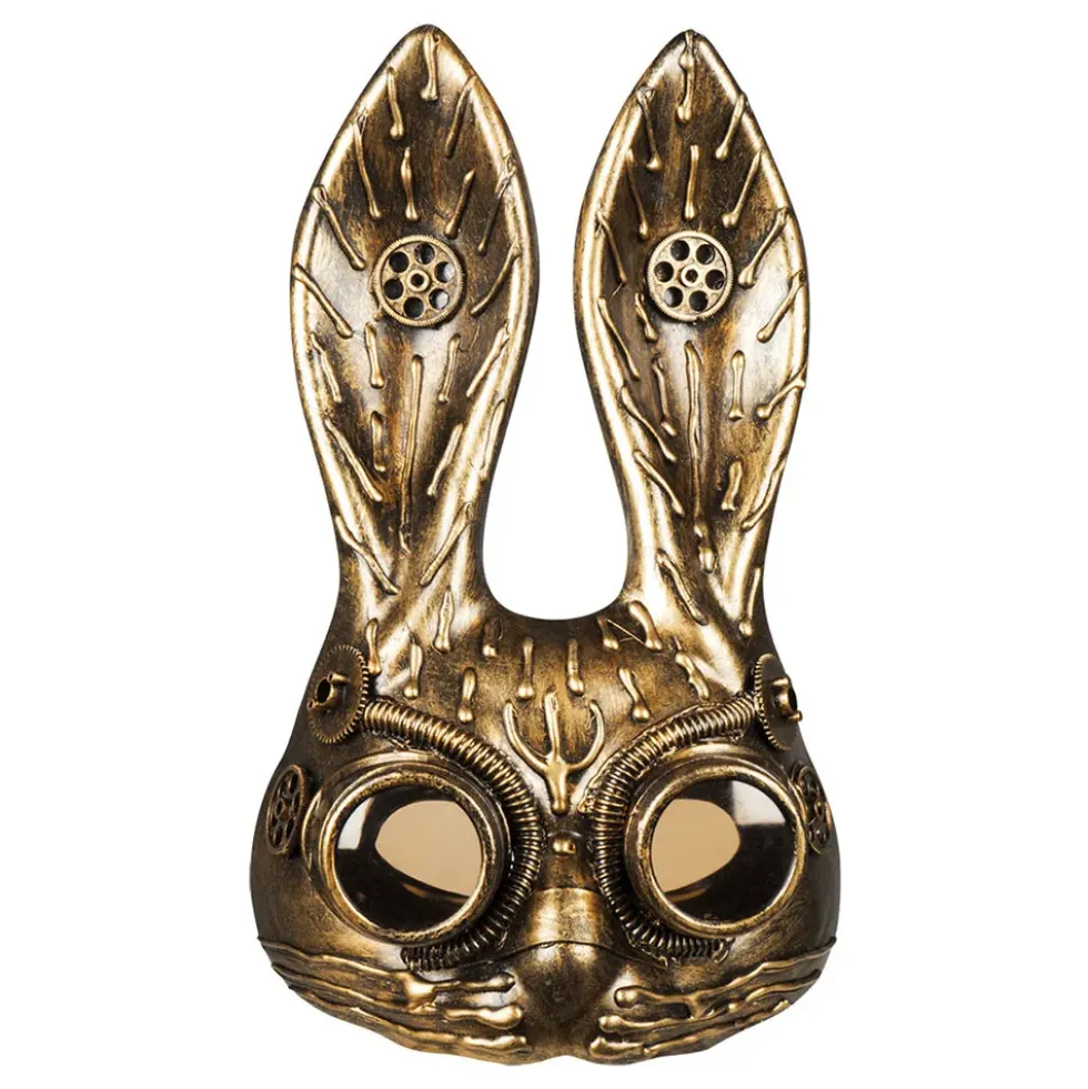 Steampunk Kanin Halvmask