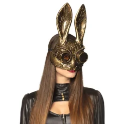 Steampunk Kanin Halvmask