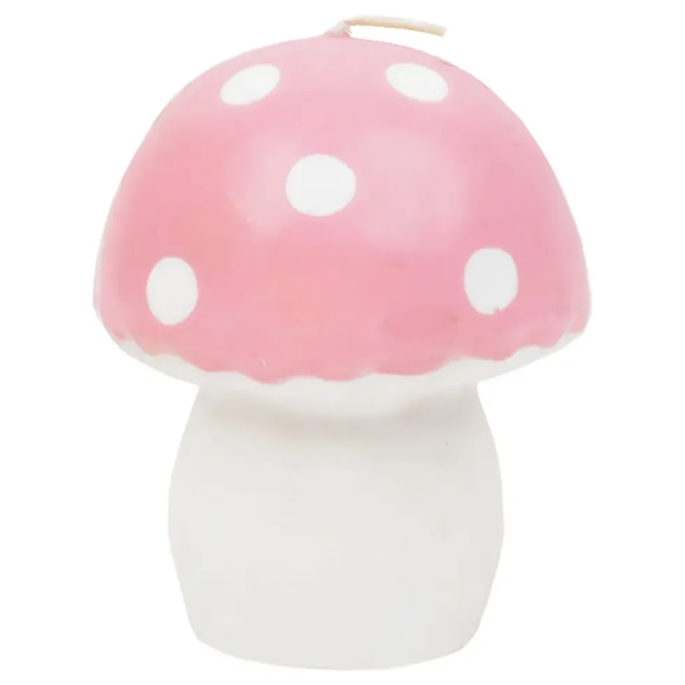 Stearinljus Svamp Rosa