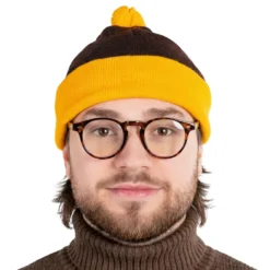 Stickan Mössa Gul/Brun