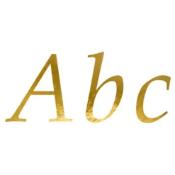 Stickers Bokstäver Guld Metallic