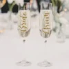 Stickers för Glas Bride & Groom