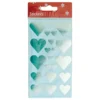 Stickershjärtan Silver