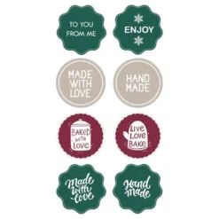 Stickers Jul med Text