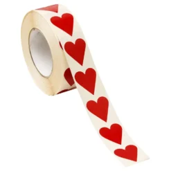 Stickers på Rulle Hjärtan Röd