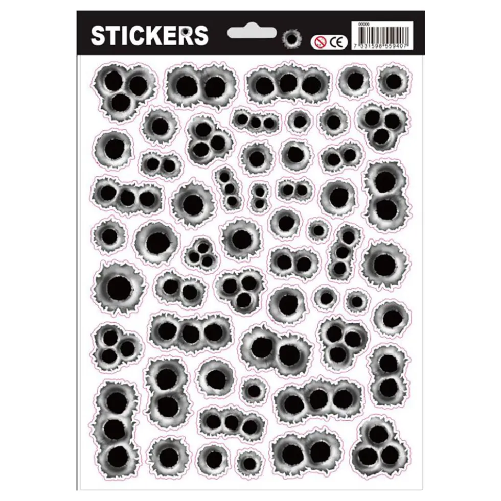 Stickers Skotthål
