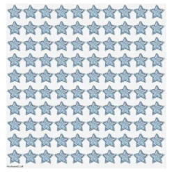 Stickers Stjärnor Holografiska Silver
