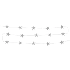 Stjärngirlang Silver/Glitter