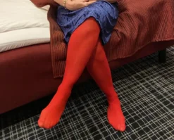 Strumpbyxor Röd