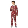 Suitmeister Boys Christmas Red Icons Light Up Kostym
