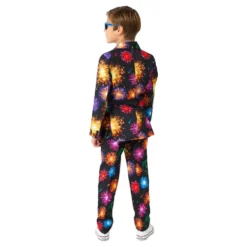 Suitmeister Boys Fireworks Black Kostym