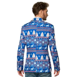 Suitmeister Christmas Blue Nordic Kavaj