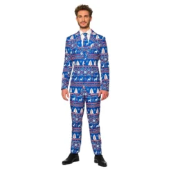 Suitmeister Christmas Blue Nordic Kostym