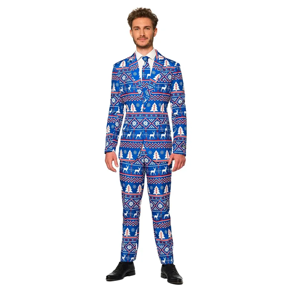 Suitmeister Christmas Blue Nordic Kostym