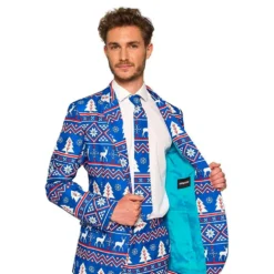 Suitmeister Christmas Blue Nordic Kostym