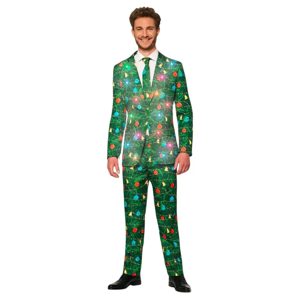 Suitmeister Christmas Green Tree Light Up Kostym