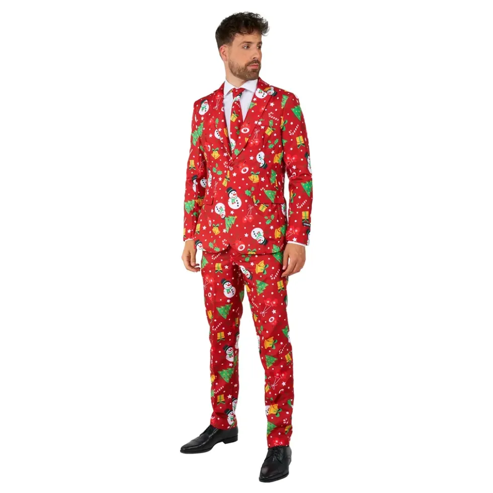 Suitmeister Christmas Red Icons Light Up Kostym