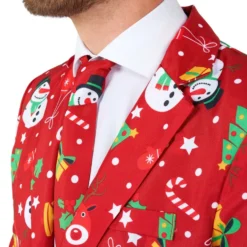 Suitmeister Christmas Red Icons Light Up Kostym