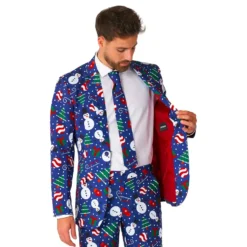 Suitmeister Christmas Snowman Blå Kostym