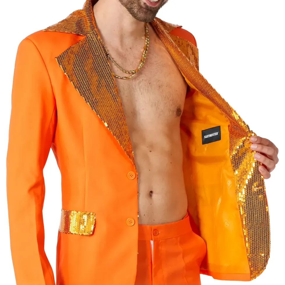 Suitmeister Disco Orange Kostym