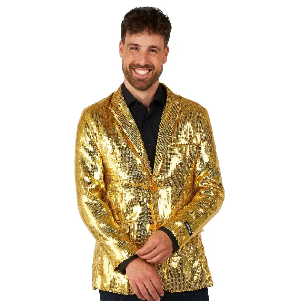 Suitmeister Paljettkavaj Guld
