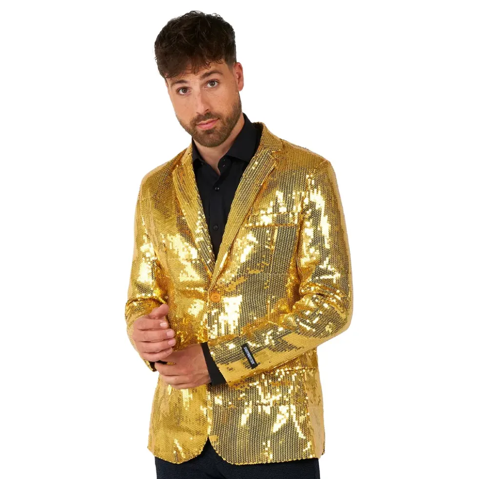 Suitmeister Paljettkavaj Guld