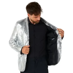 Suitmeister Paljettkavaj Silver