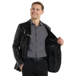 Suitmeister Paljettkavaj Svart